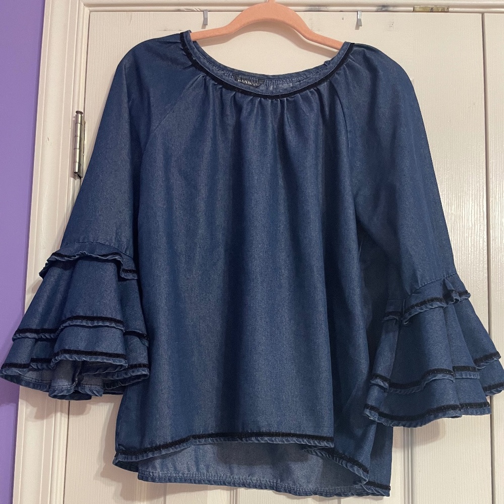 Denim blouse